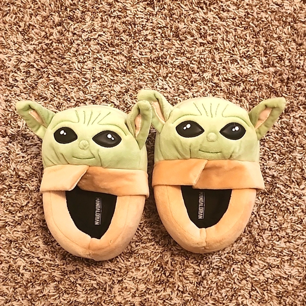 Star Wars, Disney Grogu Comfy Slippers, size 11/12 (Toddler)